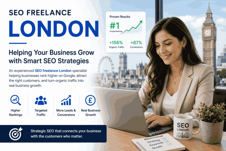 Freelance SEO expert in London helping businesses grow through Google rankings and organic traffic